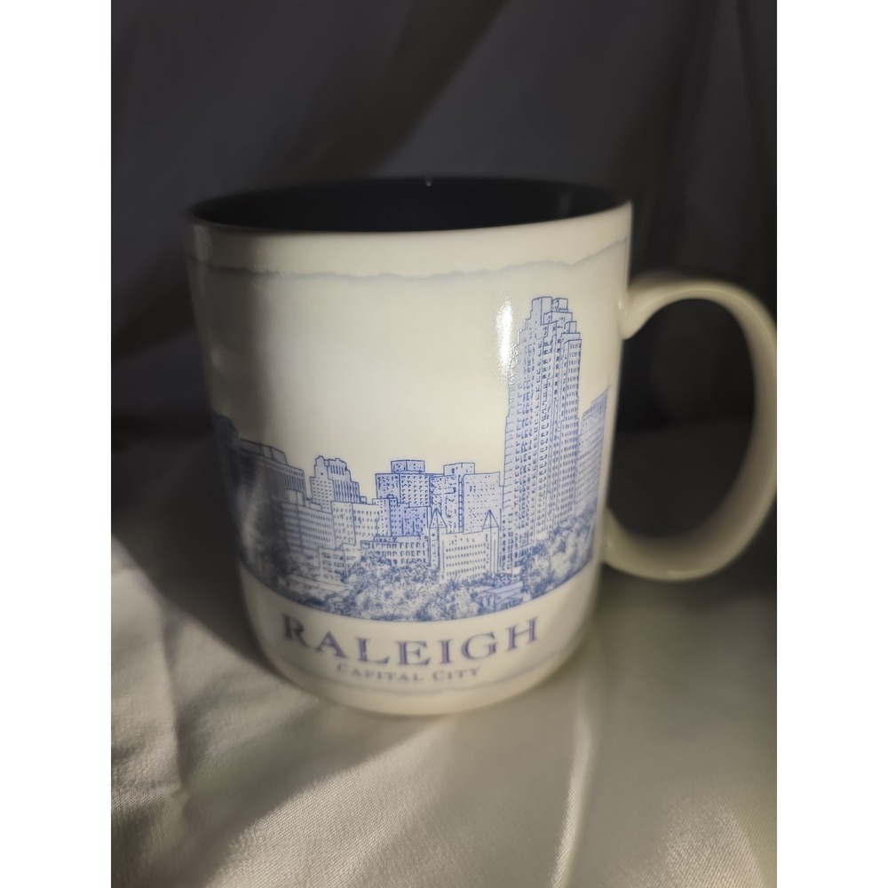 Starbucks Raleigh, NC Capital City Skyline 2007 Collectable Ceramic Coffee Mug